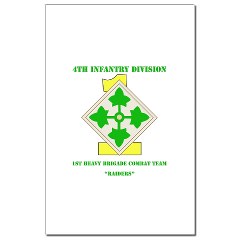 1HBCTR - M01 - 02 - DUI - 1st Heavy BCT - Raiders with text - Mini Poster Print