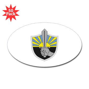 1IB - M01 - 01 - 1st Infantry Brigade - Sticker (Oval 50 pk) - Click Image to Close