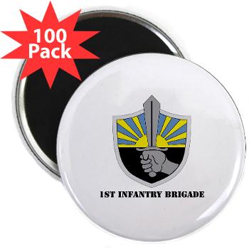 1IB - M01 - 01 - 1st Infantry Brigade with Text - 2.25" Magnet (100 pack)