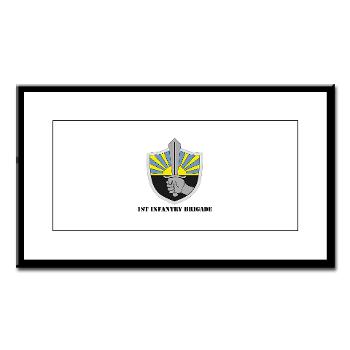 1IB - M01 - 02 - 1st Infantry Brigade with Text - Small Framed Print