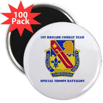 1ID1BCTSTB - M01 - 01 - DUI - 1st BCT - Special Troops Bn with Text - 2.25" Magnet (100 pack)