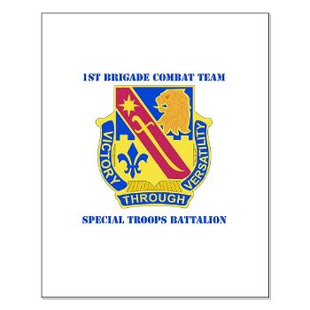 1ID1BCTSTB - M01 - 02 - DUI - 1st BCT - Special Troops Bn with Text - Small Poster