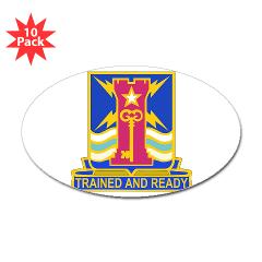 1ID4BCTSTB - M01 - 01 - DUI - 4th BCT - Special Troops Battalion - Sticker (Oval 10 pk) - Click Image to Close