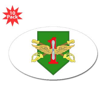 1IDHQHQC - M01 - 01 - DUI - HQ and HQ Coy - Sticker (Oval 10 pk) - Click Image to Close