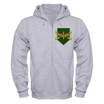 1IDHQHQC - A01 - 03 - DUI - HQ and HQ Coy - Zip Hoodie - Click Image to Close