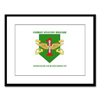 1IDHQHQC - M01 - 02 - DUI - HQ and HQ Coy with Text - Large Framed Print - Click Image to Close