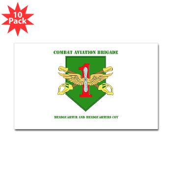 1IDHQHQC - M01 - 01 - DUI - HQ and HQ Coy with Text - Sticker (Rectangle 10 pk) - Click Image to Close