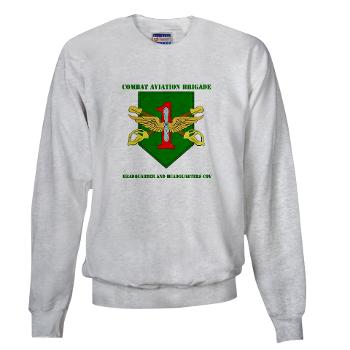 1IDHQHQC - A01 - 03 - DUI - HQ and HQ Coy with Text - Sweatshirt - Click Image to Close
