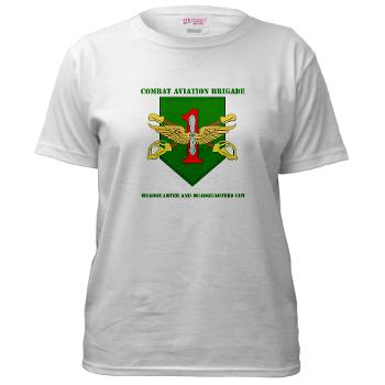 1IDHQHQC - A01 - 04 - DUI - HQ and HQ Coy with Text - Women's T-Shirt