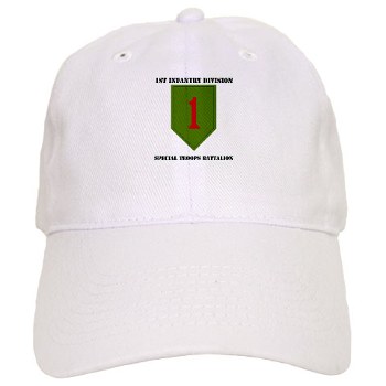 1IDSTB - A01 - 01 - DUI - Division - Special Troops Battalion with Text - Cap
