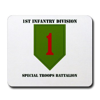 1IDSTB - M01 - 03 - DUI - Division - Special Troops Battalion with Text - Mousepad - Click Image to Close