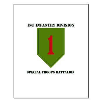 1IDSTB - M01 - 02 - DUI - Division - Special Troops Battalion with Text - Small Poster