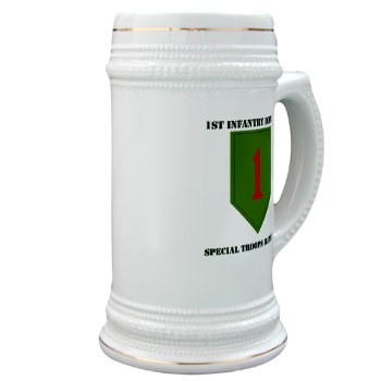 1IDSTB - M01 - 03 - DUI - Division - Special Troops Battalion with Text - Stein