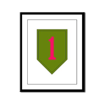 1IDSTB - M01 - 02 - DUI - Division - Special Troops Battalion Framed Panel Print - Click Image to Close