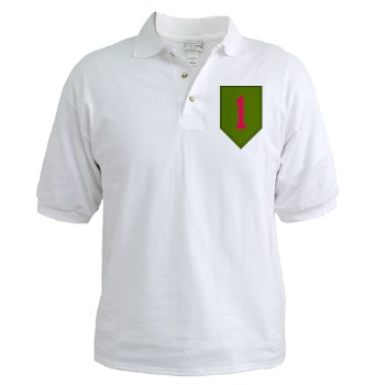 1IDSTB - A01 - 04 - DUI - Division - Special Troops Battalion Golf Shirt - Click Image to Close