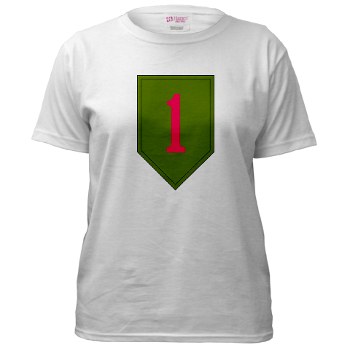 1IDSTB - A01 - 04 - DUI - Division - Special Troops Battalion Women's T-Shirt - Click Image to Close