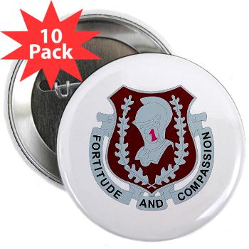 1MB - M01 - 01 - DUI - 1st Medical Brigade - 2.25" Button (10 pack) - Click Image to Close