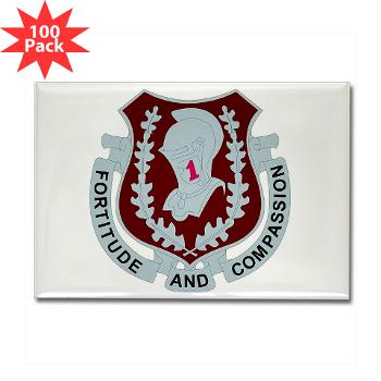 1MB - M01 - 01 - DUI - 1st Medical Brigade - Rectangle Magnet (100 pack) - Click Image to Close