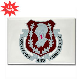 1MB - M01 - 01 - DUI - 1st Medical Brigade - Rectangle Magnet (10 pack) - Click Image to Close
