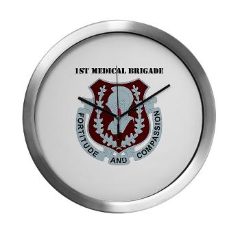 1MB - M01 - 03 - DUI - 1st Medical Brigade with text - Modern Wall Clock