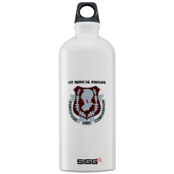1MB - M01 - 03 - DUI - 1st Medical Brigade with text - Sigg Water Bottle 1.0L