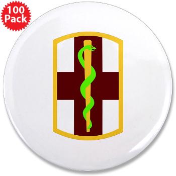 1MB - M01 - 01 - SSI - 1st Medical Bde - 3.5" Button (100 pack)