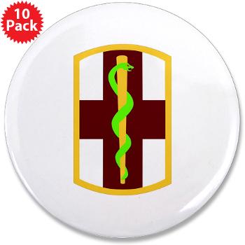1MB - M01 - 01 - SSI - 1st Medical Bde - 3.5" Button (10 pack)