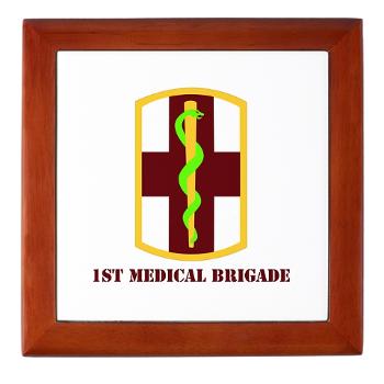1MB - M01 - 03 - SSI - 1st Medical Bde with Text - Keepsake Box