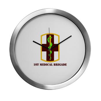 1MB - M01 - 03 - SSI - 1st Medical Bde with Text - Modern Wall Clock