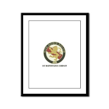 1MC - M01 - 02 - 1st Maintenance Company with Text - Framed Panel Print - Click Image to Close