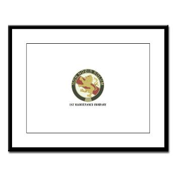 1MC - M01 - 02 - 1st Maintenance Company with Text - Large Framed Print