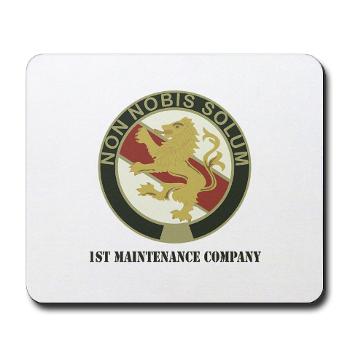 1MC - M01 - 03 - 1st Maintenance Company with Text - Mousepad