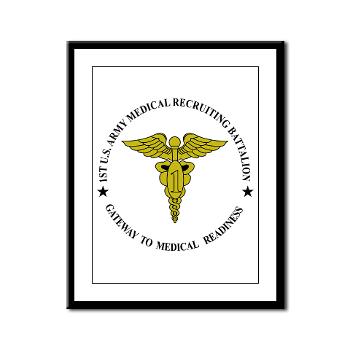 1MRB - M01 - 02 - DUI - 1st Medical Recruiting Battalion (Patriots) - Framed Panel Print - Click Image to Close