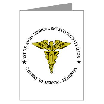 1MRB - M01 - 02 - DUI - 1st Medical Recruiting Battalion (Patriots) - Greeting Cards (Pk of 20) - Click Image to Close