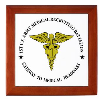 1MRB - M01 - 04 - DUI - 1st Medical Recruiting Battalion (Patriots) - Keepsake Box