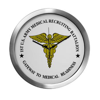 1MRB - M01 - 04 - DUI - 1st Medical Recruiting Battalion (Patriots) - Modern Wall Clock - Click Image to Close