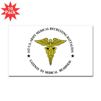 1MRB - M01 - 01 - DUI - 1st Medical Recruiting Battalion (Patriots) - Sticker (Rectangle 10 pk) - Click Image to Close