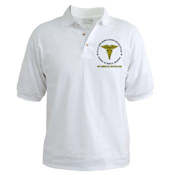 1MRB - A01 - 04 - DUI - 1st Medical Recruiting Battalion (Patriots) with Text - Golf Shirt