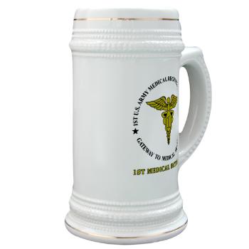 1MRB - M01 - 04 - DUI - 1st Medical Recruiting Battalion (Patriots) with Text - Stein