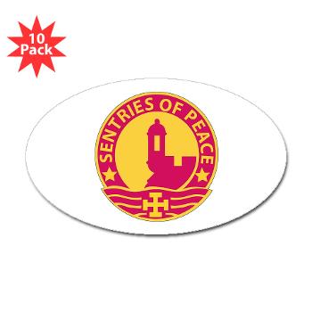 1MSC - M01 - 01 - DUI - 1st Mission Support Command - Sticker (Oval 10 pk)
