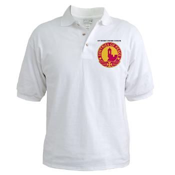 1MSC - A01 - 04 - DUI - 1st Mission Support Command with Text - Golf Shirt - Click Image to Close