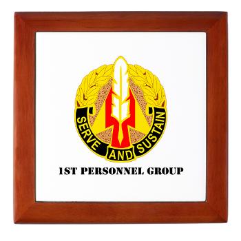 1PG - M01 - 03 - DUI - 1st Personnel Group with Text - Keepsake Box