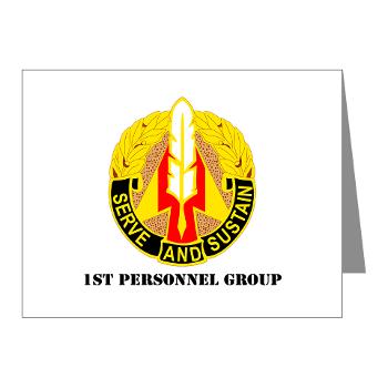 1PG - M01 - 02 - DUI - 1st Personnel Group with Text - Note Cards (Pk of 20)