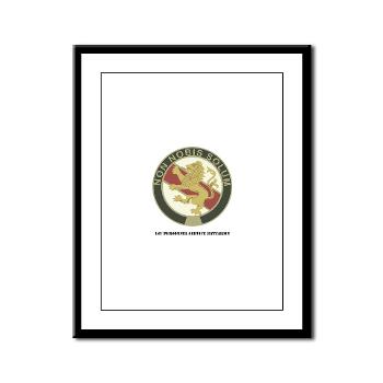 1PSB - M01 - 02 - DUI - 1st Personnel Service Battalion with Text - Framed Panel Print