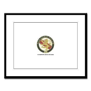 1PSB - M01 - 02 - DUI - 1st Personnel Service Battalion with Text - Large Framed Print