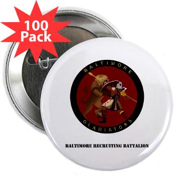 1RBBRB - M01 - 01 - DUI - Baltimore Recruiting Bn with Text 2.25" Button (100 pack)