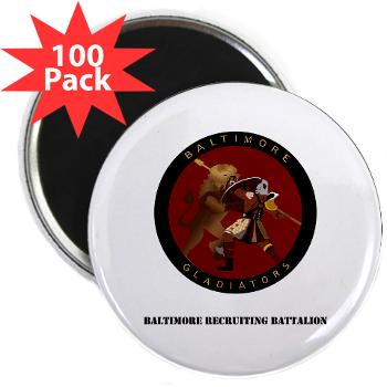 1RBBRB - M01 - 01 - DUI - Baltimore Recruiting Bn with Text 2.25" Magnet (100 pack)