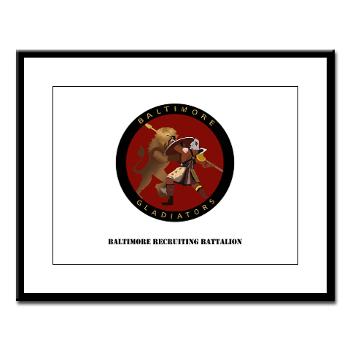 1RBBRB - M01 - 02 - DUI - Baltimore Recruiting Bn with Text Large Framed Print - Click Image to Close