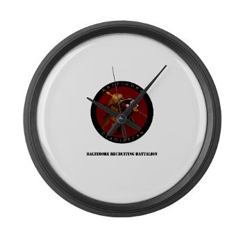 1RBBRB - M01 - 03 - DUI - Baltimore Recruiting Bn with Text Large Wall Clock