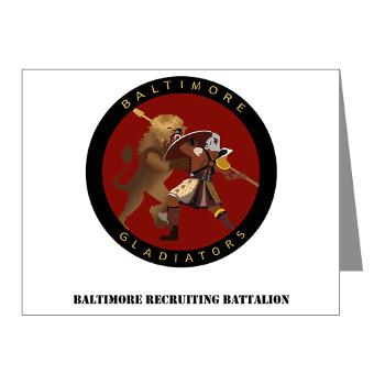 1RBBRB - M01 - 02 - DUI - Baltimore Recruiting Bn with Text Note Cards (Pk of 20)